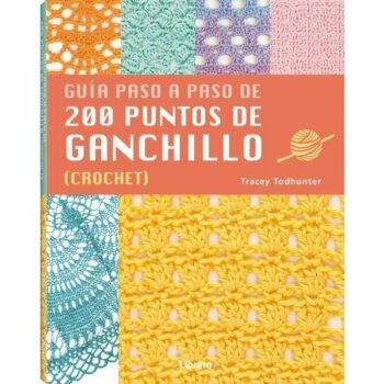 Guia paso a paso de 200 puntos de crochet.