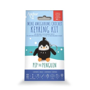 Anchor Kit llavero amigurumi crochet Pip The Penguin.